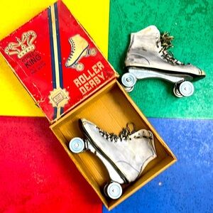 Street King Brand Old school Roller Skates from the 70’s size 7 / 8 used vintage